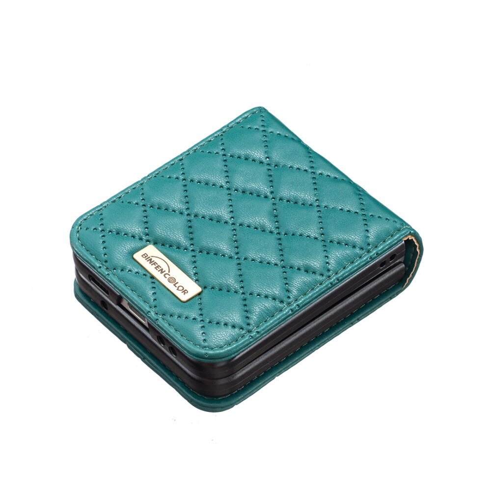 Etui Samsung Galaxy Z Flip 5 Quilted grøn