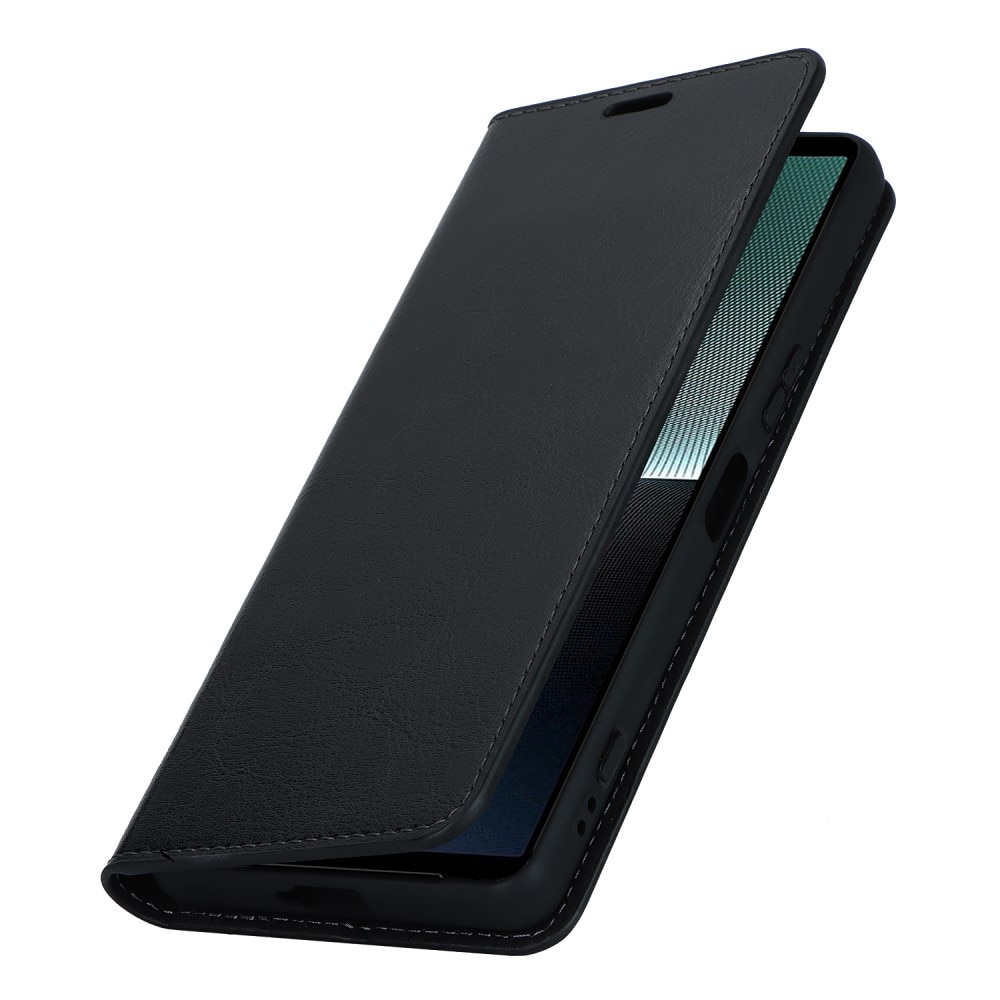 Mobiltaske Ægte Læder Sony Xperia 1 V sort