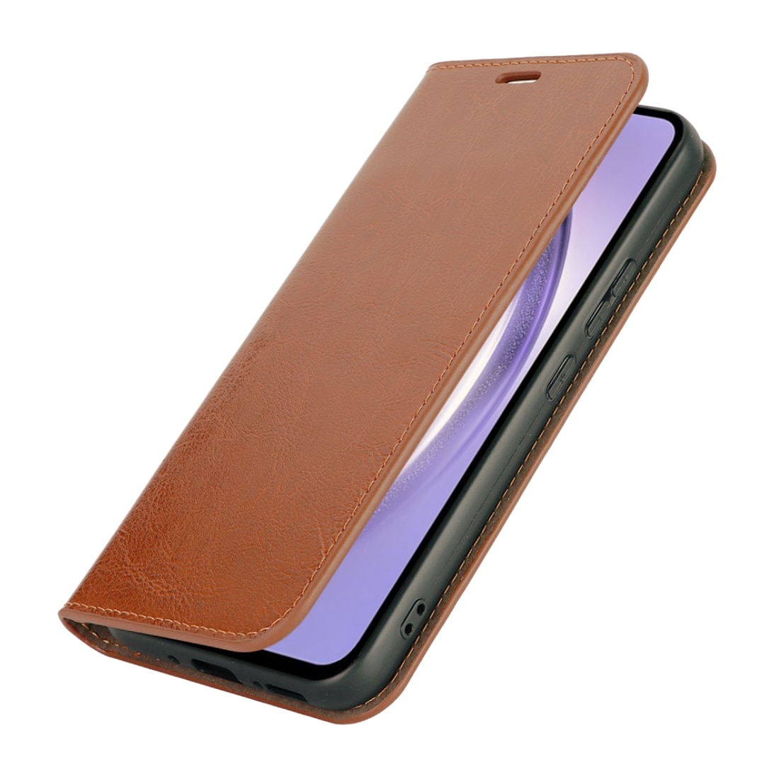 Mobiltaske Ægte Læder Samsung Galaxy A54 brun
