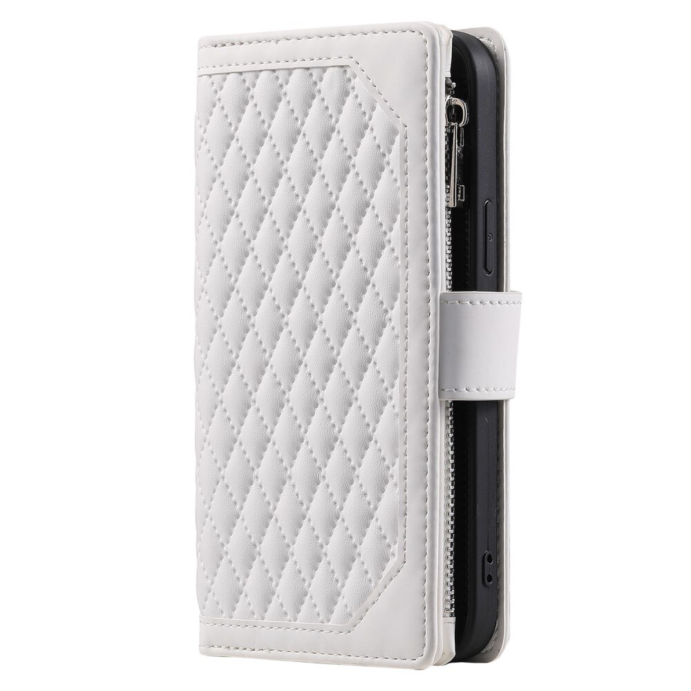 Pung Taske iPhone 15 Quilted Hvid