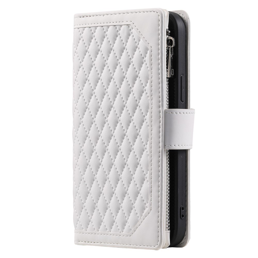 Pung Taske iPhone 15 Quilted hvid