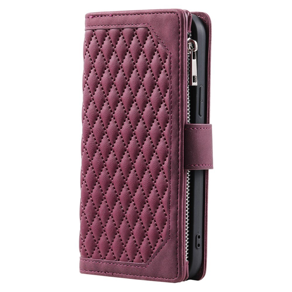 Pung Taske iPhone 15 Plus Quilted Hvid