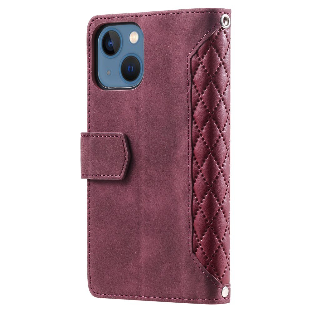 Pung Taske iPhone 15 Plus Quilted Hvid