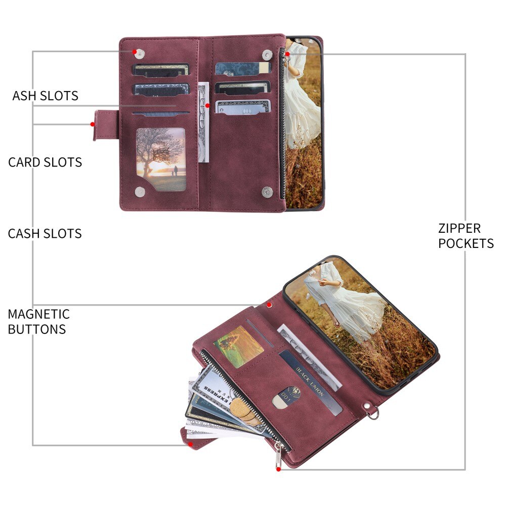 Pung Taske iPhone 15 Plus Quilted Hvid