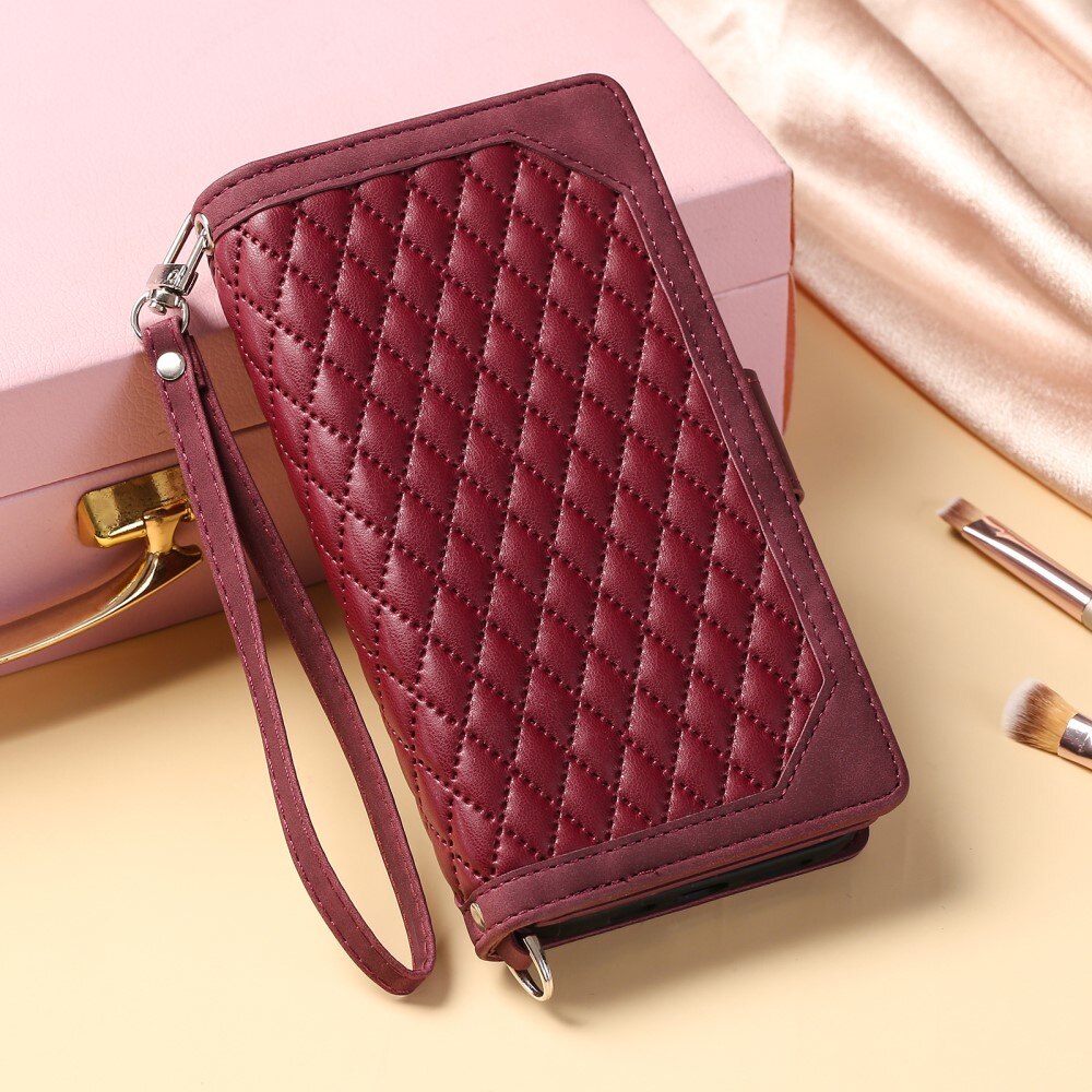 Pung Taske iPhone 15 Plus Quilted Hvid