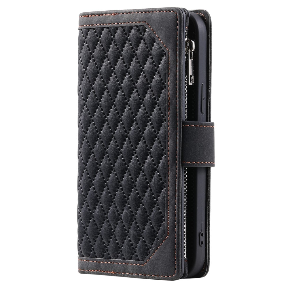 Pung Taske iPhone 15 Plus Quilted sort