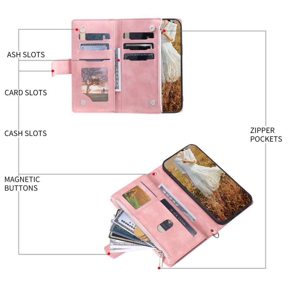 Pung Taske iPhone 15 Plus Quilted Sort