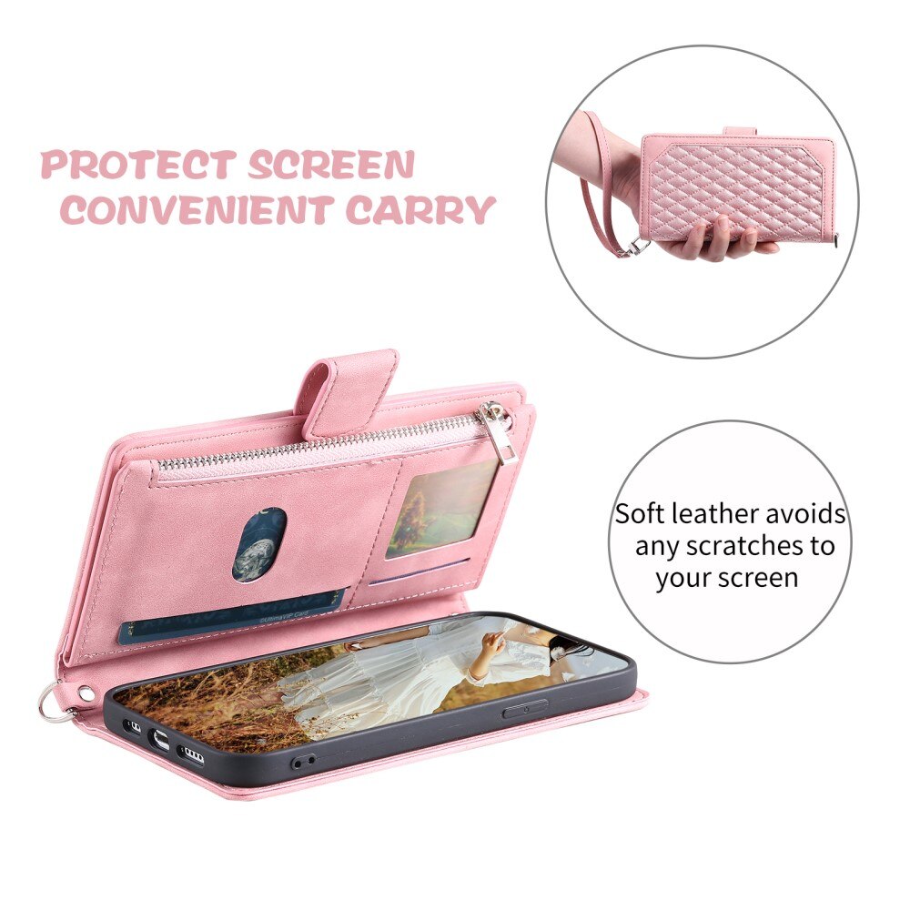 Pung Taske iPhone 15 Plus Quilted Sort