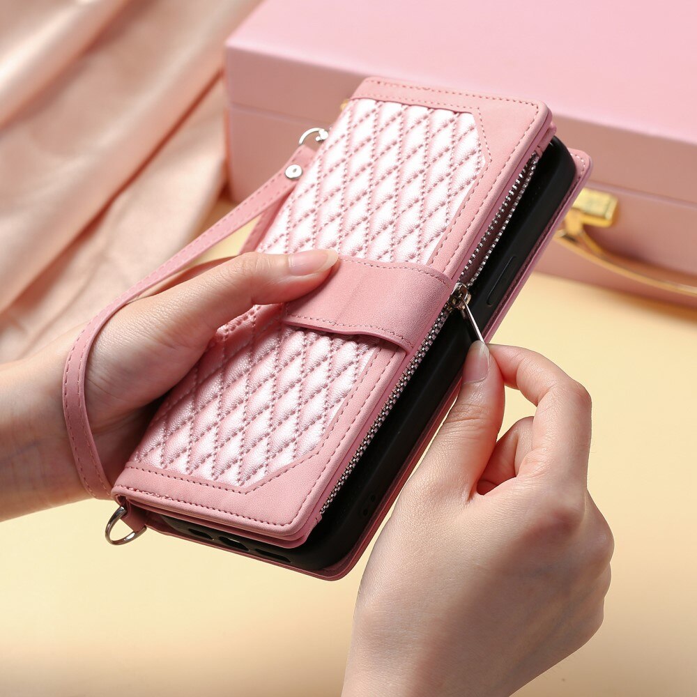 Pung Taske iPhone 15 Plus Quilted Sort