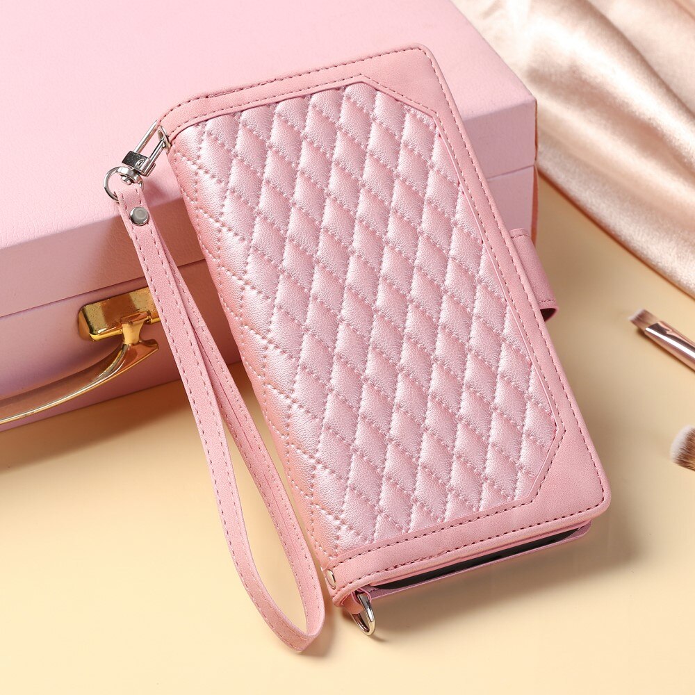 Pung Taske iPhone 15 Plus Quilted Sort