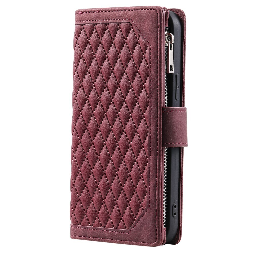 Pung Taske iPhone 15 Pro Max Quilted Rød