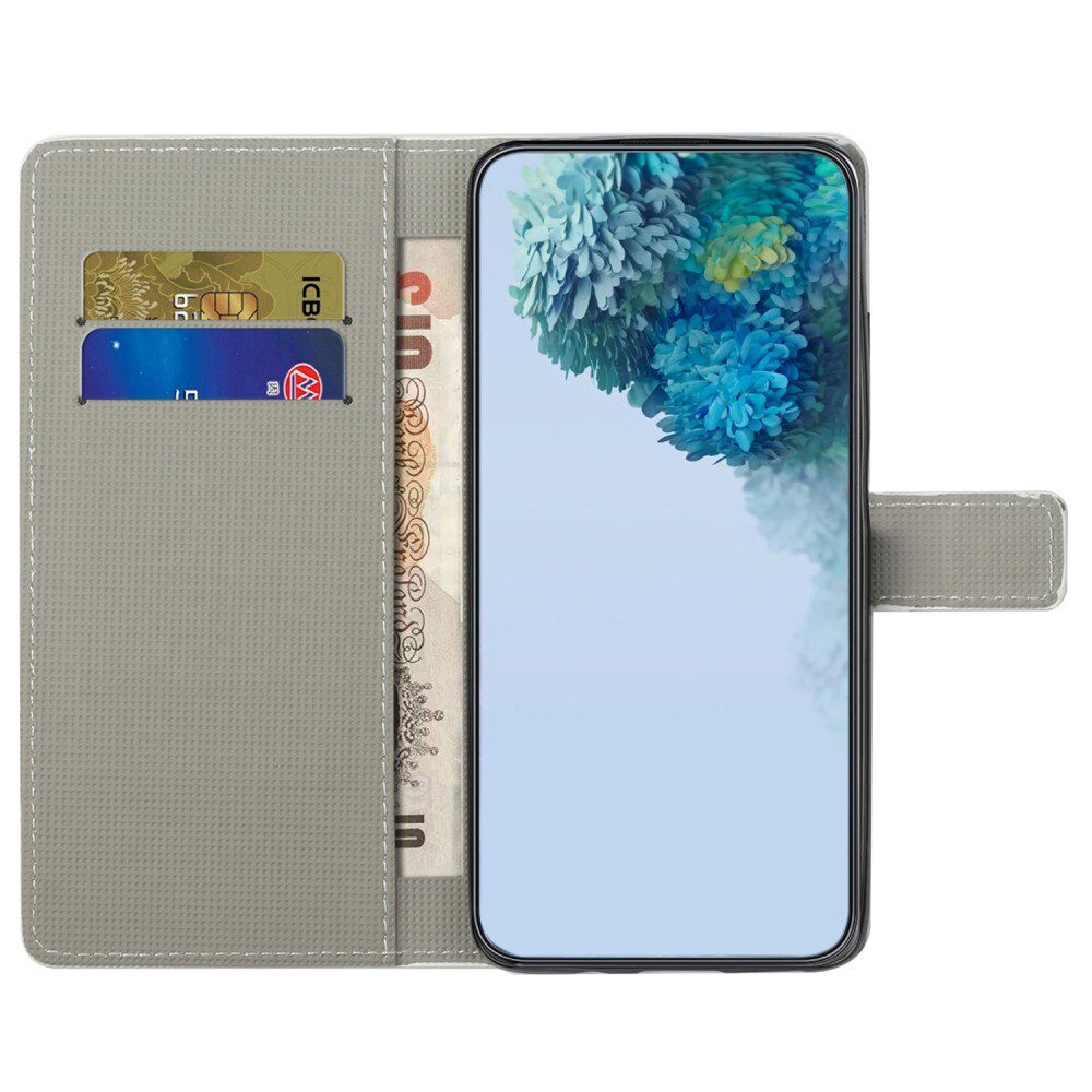 Mobiltaske Samsung Galaxy S23 FE sort sommerfugl