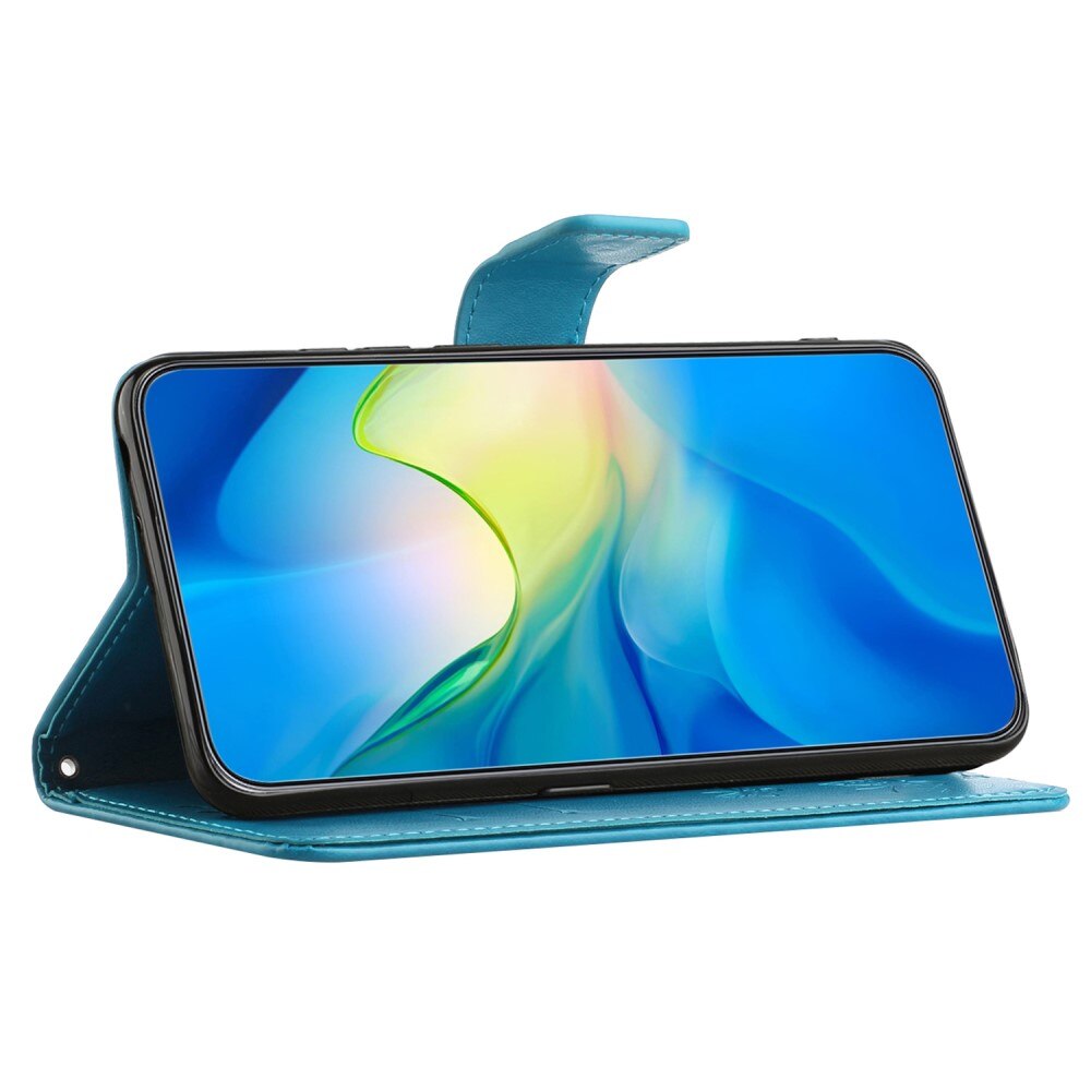 Læderetui Sommerfugle Samsung Galaxy S23 FE Blå