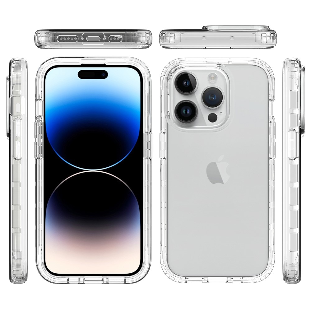 Full Protection Case iPhone 15 Pro gennemsigtig