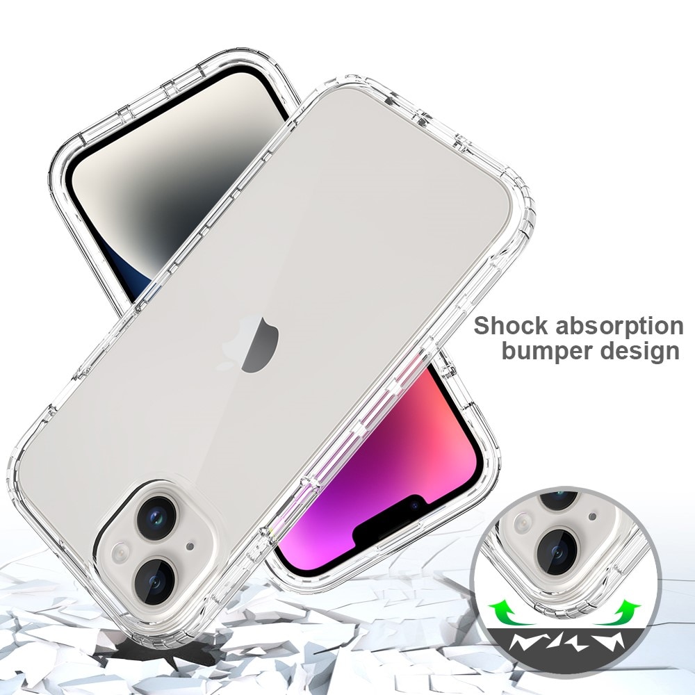 Full Protection Case iPhone 15 Plus gennemsigtig