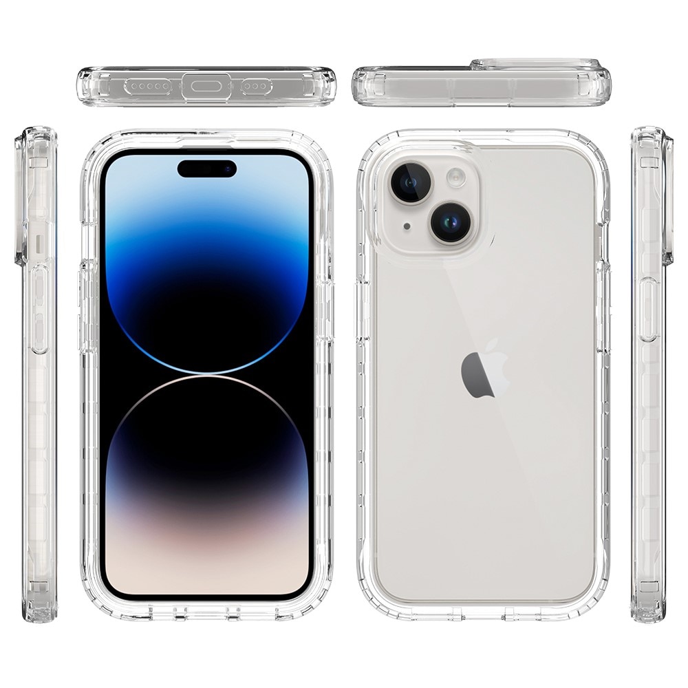 Full Cover Case iPhone 15 gennemsigtig