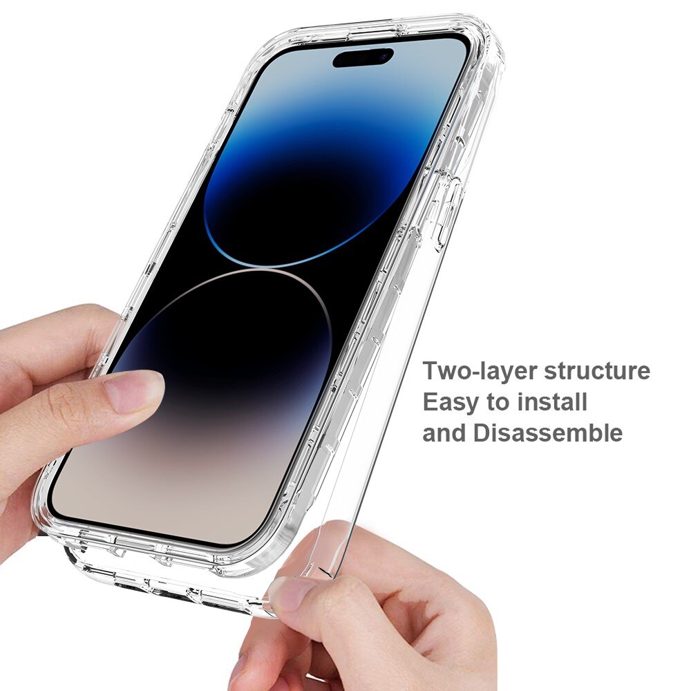 Full Cover Case iPhone 15 Pro Max Gennemsigtig