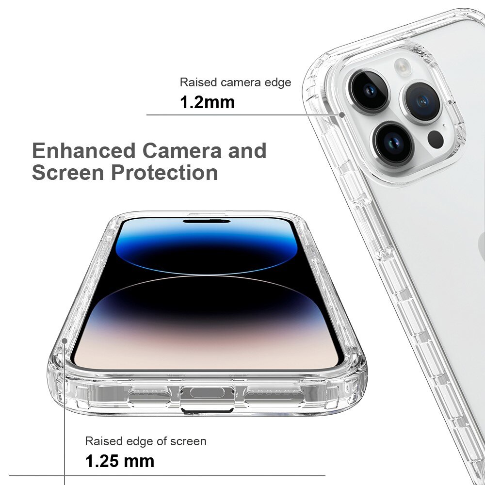 Full Cover Case iPhone 15 Pro Max Gennemsigtig