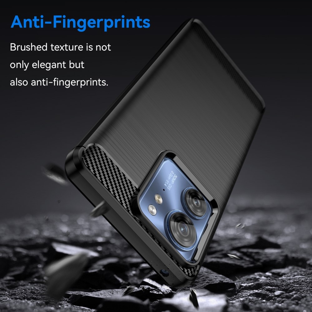 Motorola Edge 40 Cover TPU Brushed Black
