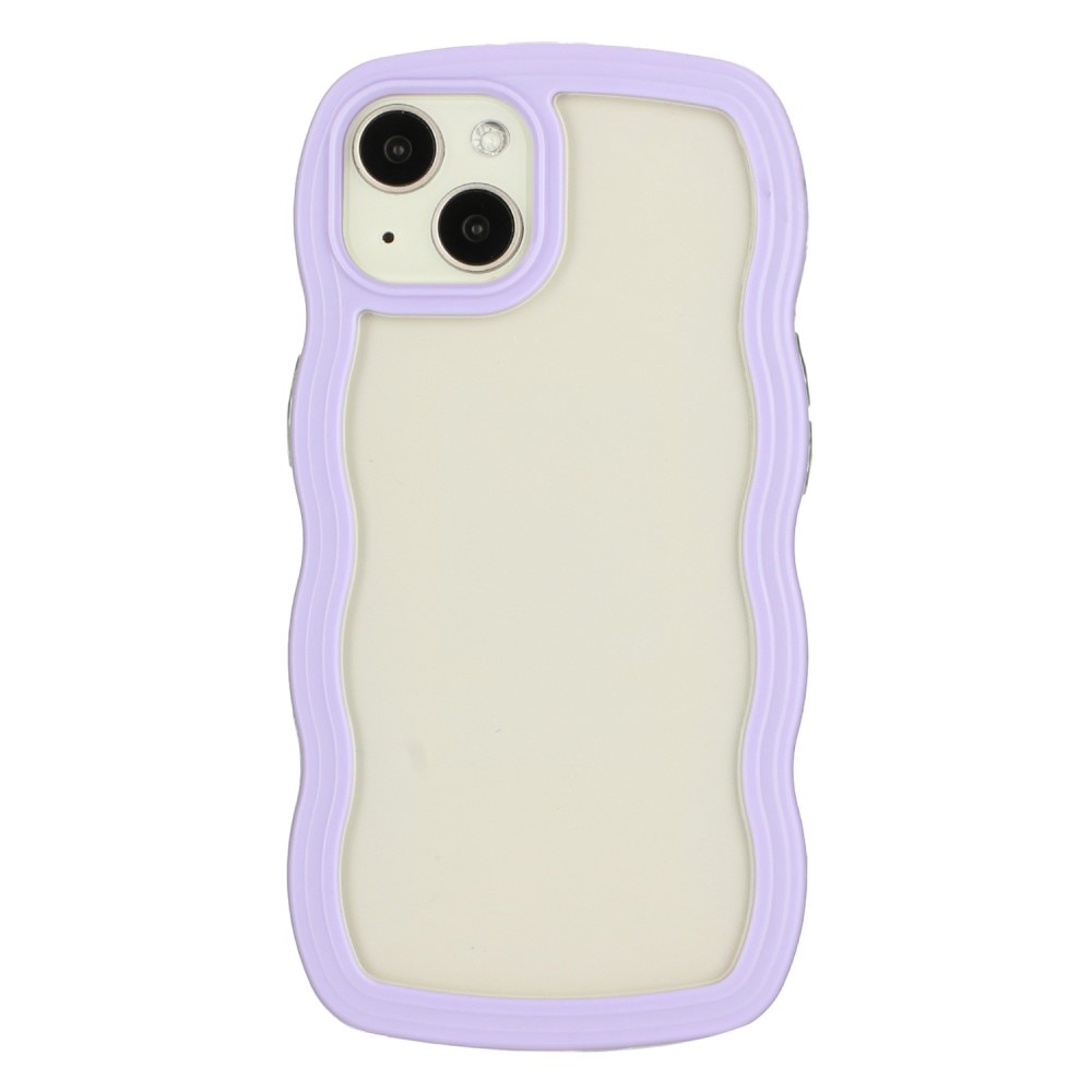 Wavy Edge Cover  iPhone 15 lila