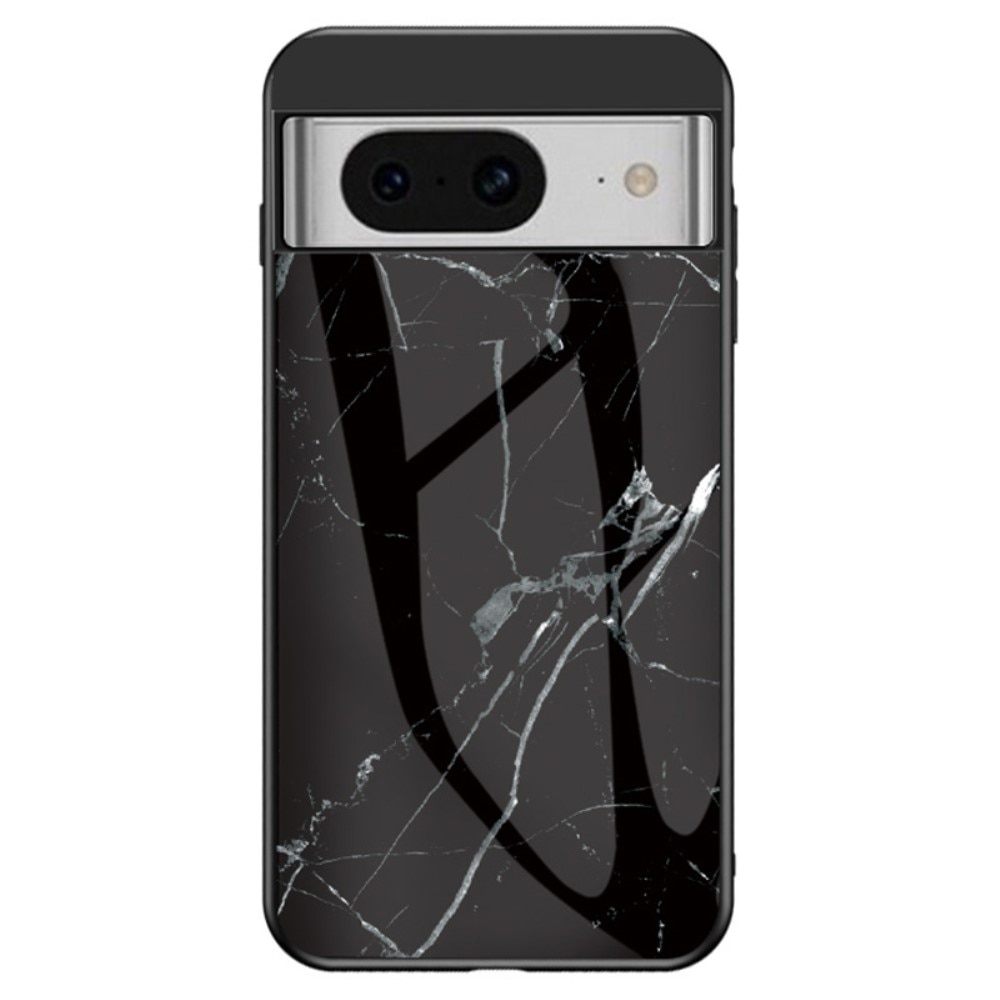 Cover Hærdet Glas Google Pixel 8 sort marmor