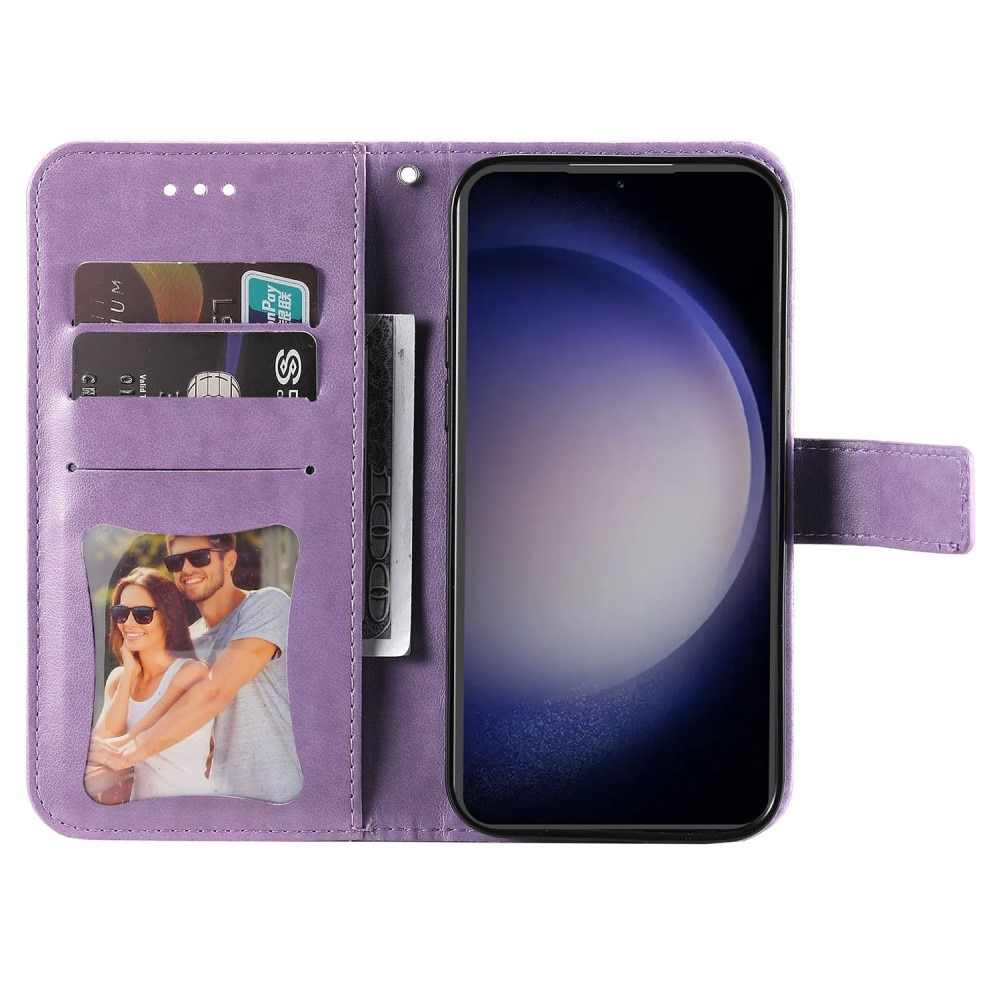 Læderetui Mandala Samsung Galaxy S23 FE lila