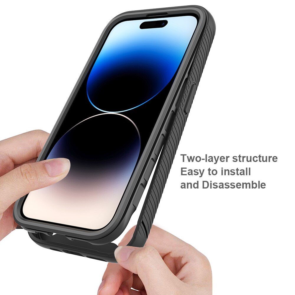 Full Cover Case iPhone 15 Pro Sort