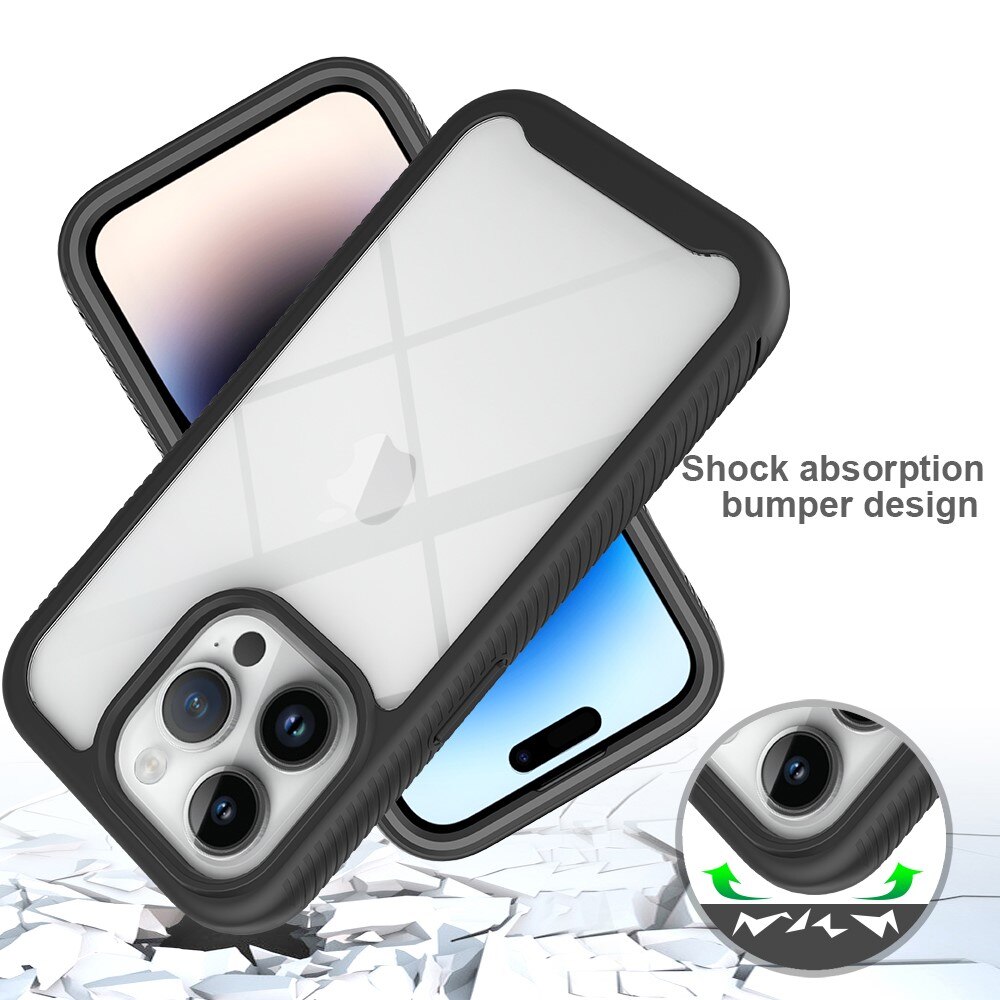 Full Cover Case iPhone 15 Pro Sort