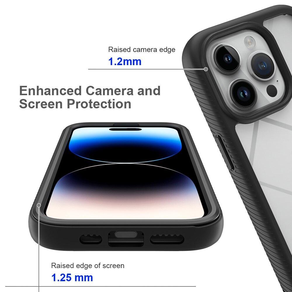 Full Cover Case iPhone 15 Pro Sort