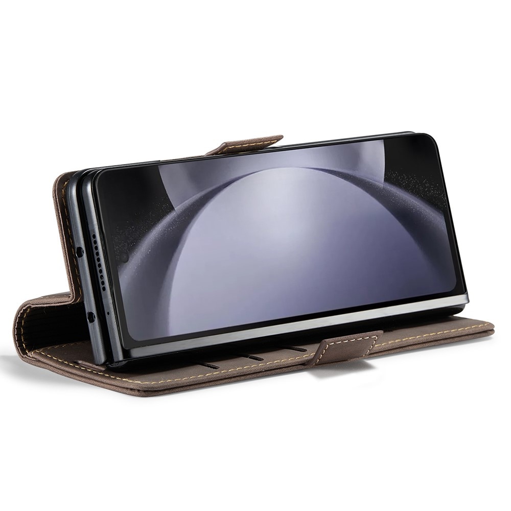 Slim Pung Etui Samsung Galaxy Z Fold 5 brun