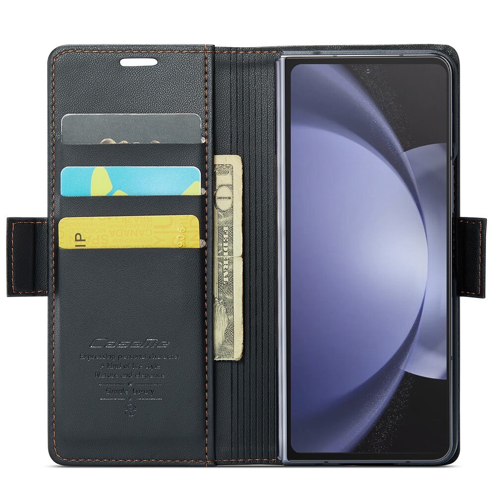 RFID blocking Slim Pung Etui Samsung Galaxy Z Fold 5 sort