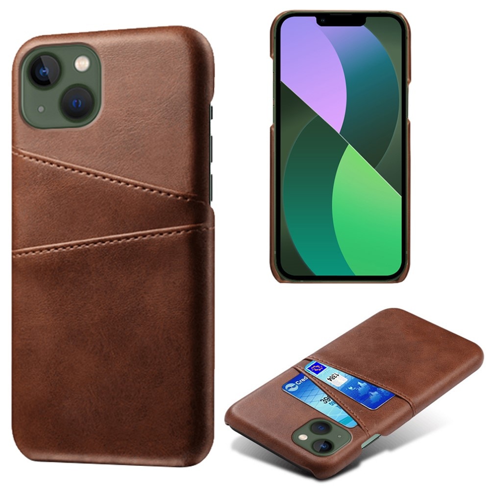 Card Slots Case iPhone 15 Brun