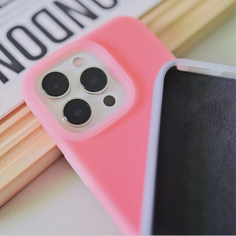 Cover Silikone Jelly iPhone 15 Pro Max lyserød