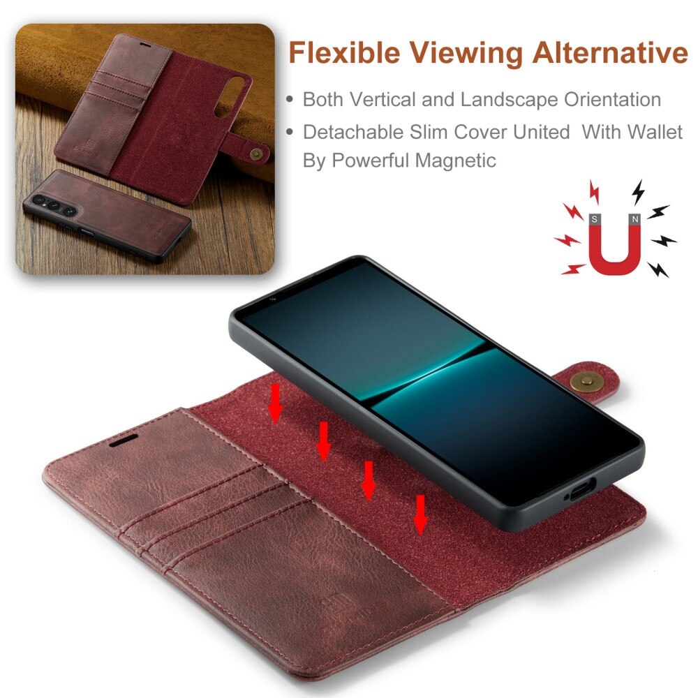 Magnet Wallet Sony Xperia 1 V Rød