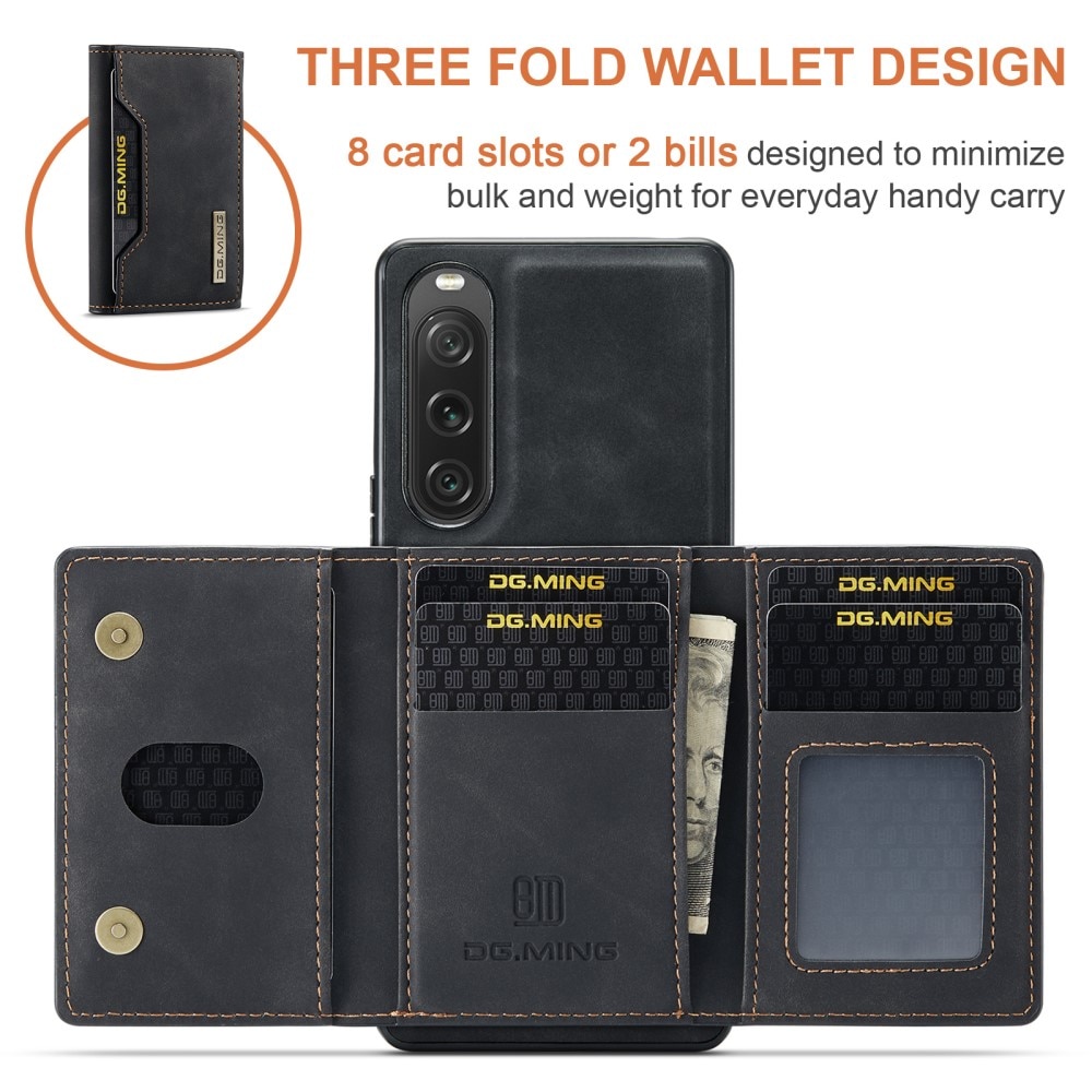 Magnetic Card Slot Case Sony Xperia 10 V Black