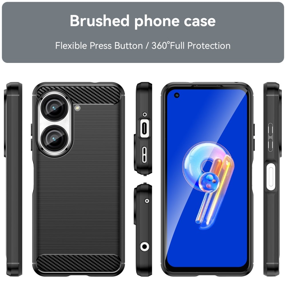 Asus Zenfone 10 Cover TPU Brushed Black