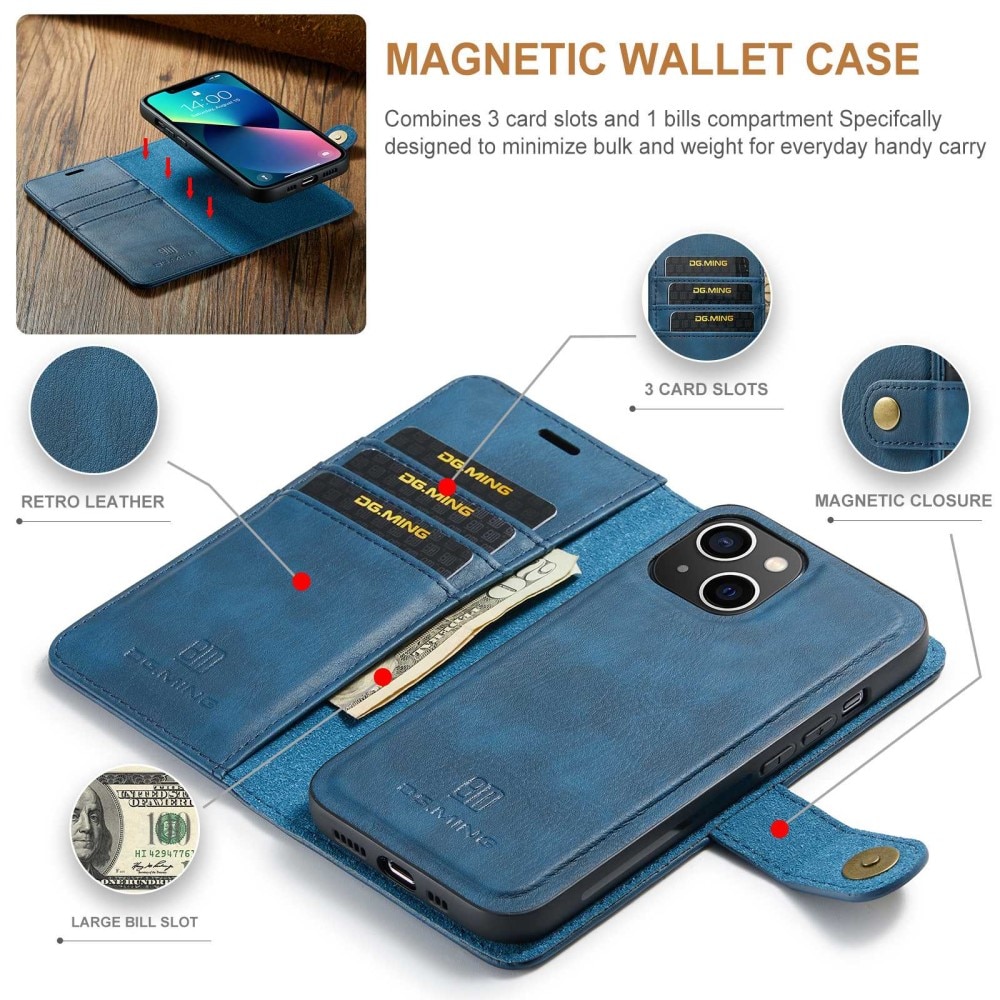 Magnet Wallet iPhone 15 Blue