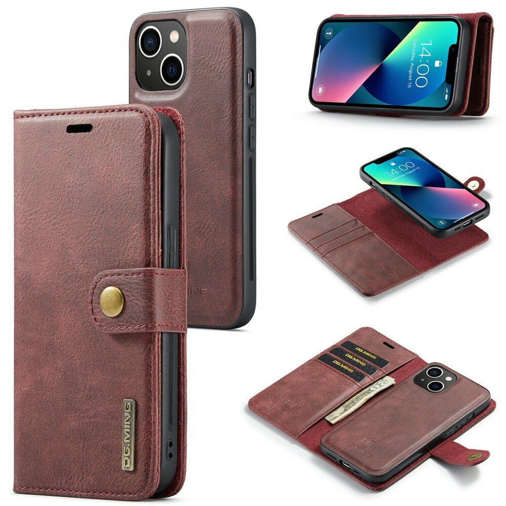 Magnet Wallet iPhone 15 Plus Rød