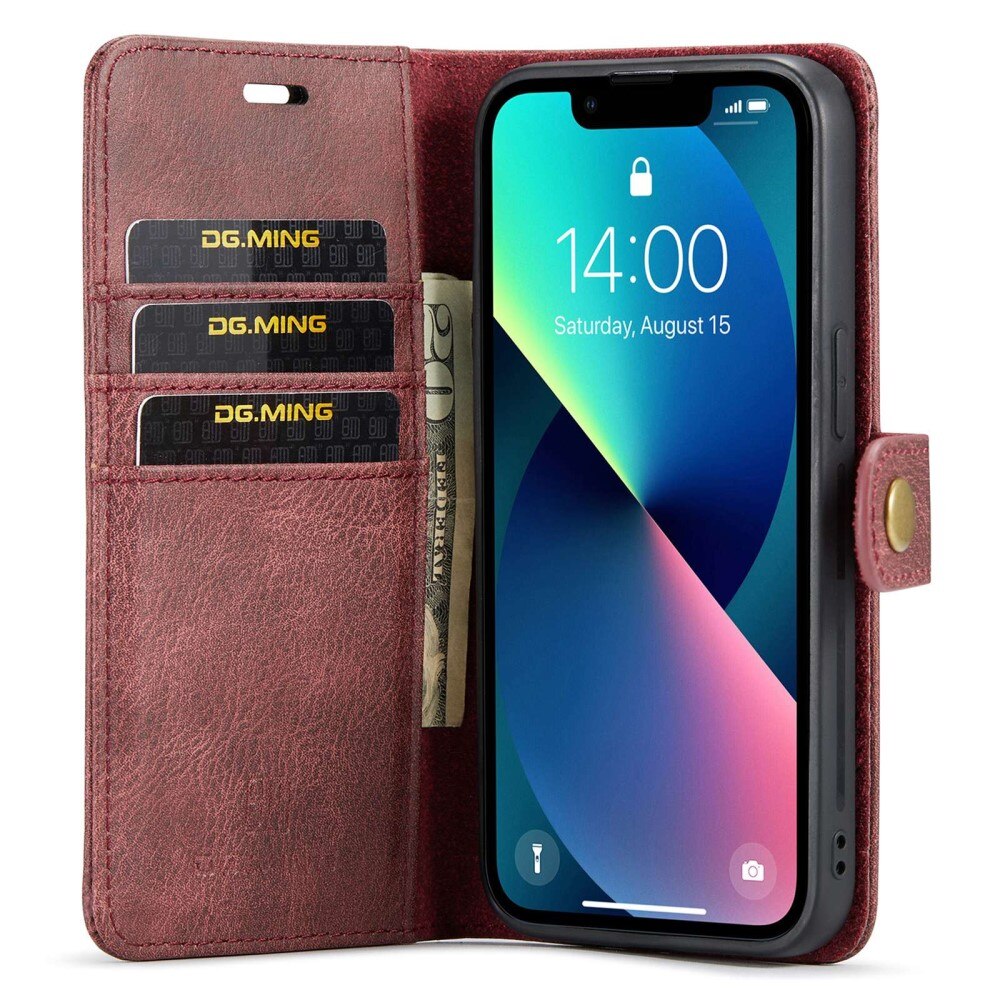 Magnet Wallet iPhone 15 Plus Rød