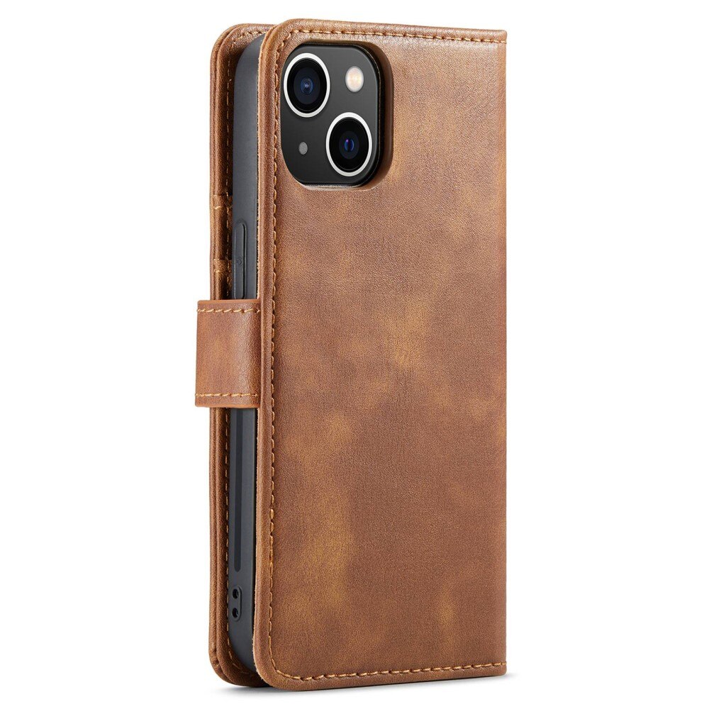 Magnet Wallet iPhone 15 Plus Cognac