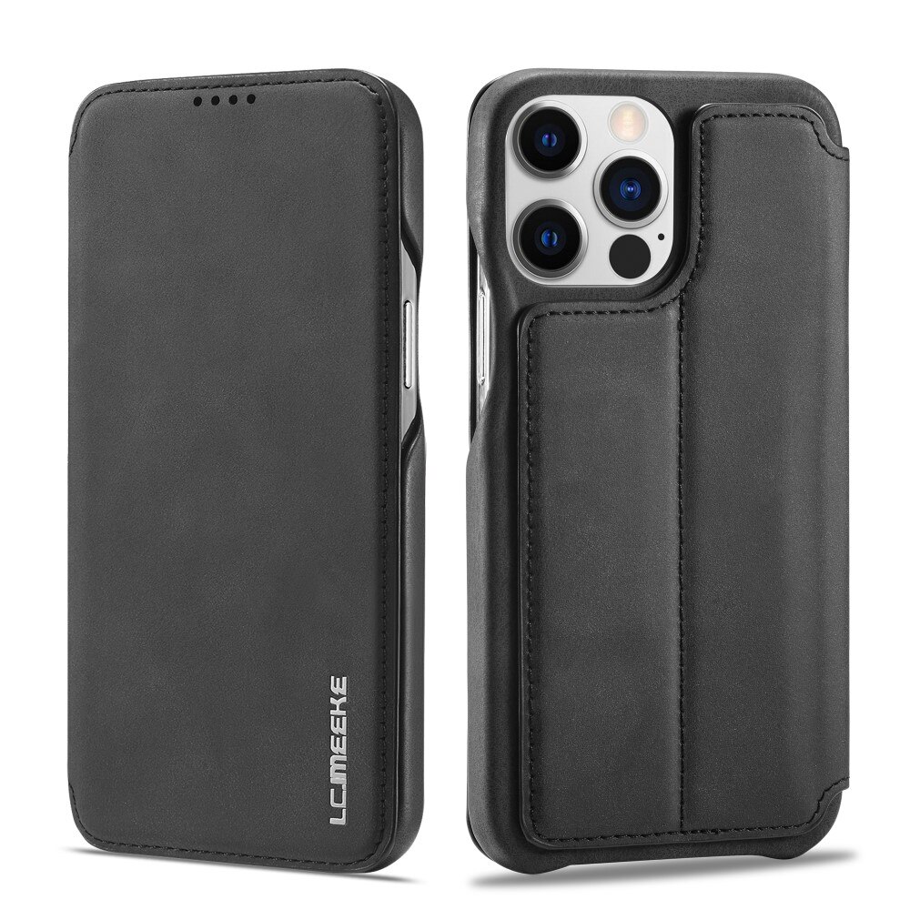 Slim Tegnebogsetui iPhone 15 Pro Max sort