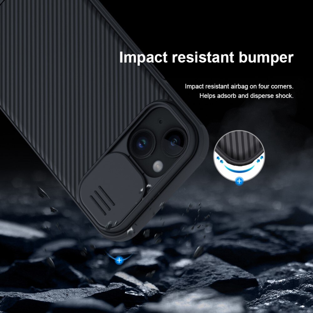 CamShield Cover iPhone 15 Blå