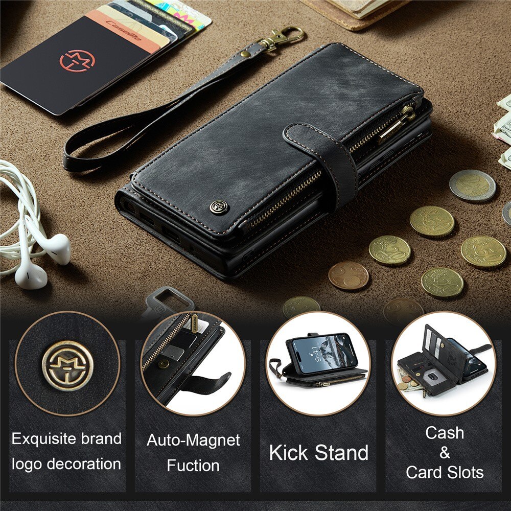 Zipper Wallet iPhone 15 Pro Max sort