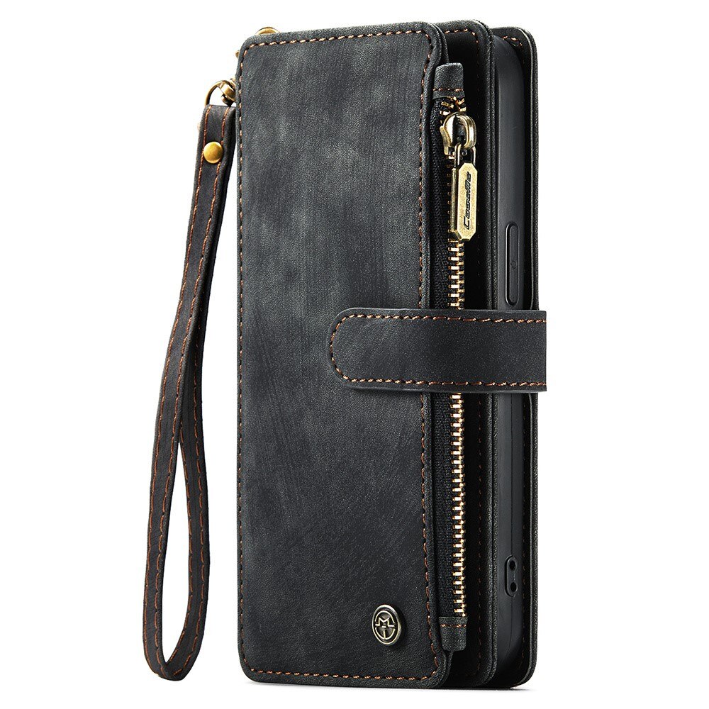 Zipper Wallet iPhone 15 Plus sort