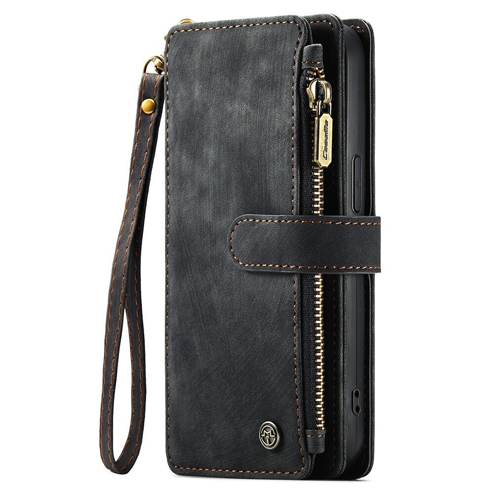 Zipper Wallet iPhone 15 Sort