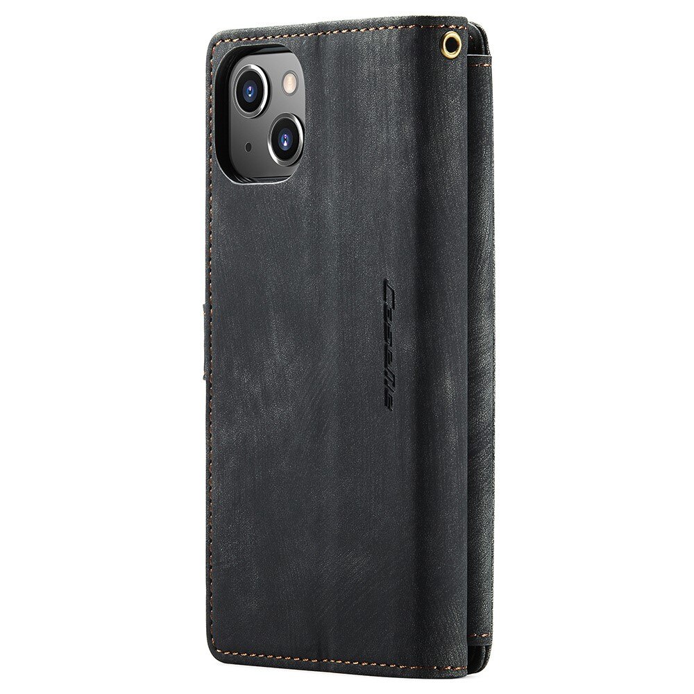 Zipper Wallet iPhone 15 Sort