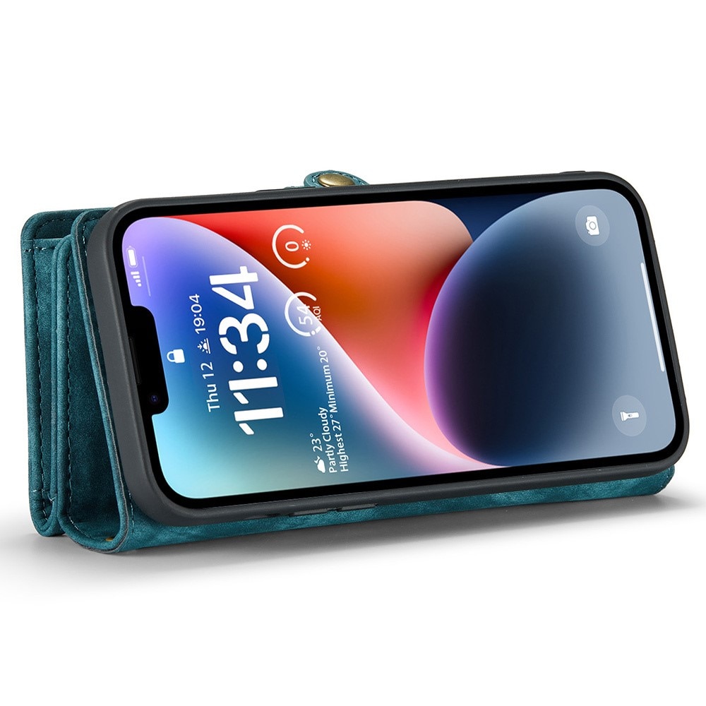Multi-slot Mobiltaske iPhone 15 Pro blå