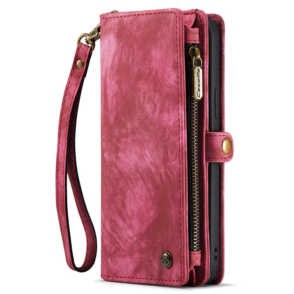 Multi-slot Mobiltaske iPhone 15 Plus Rød