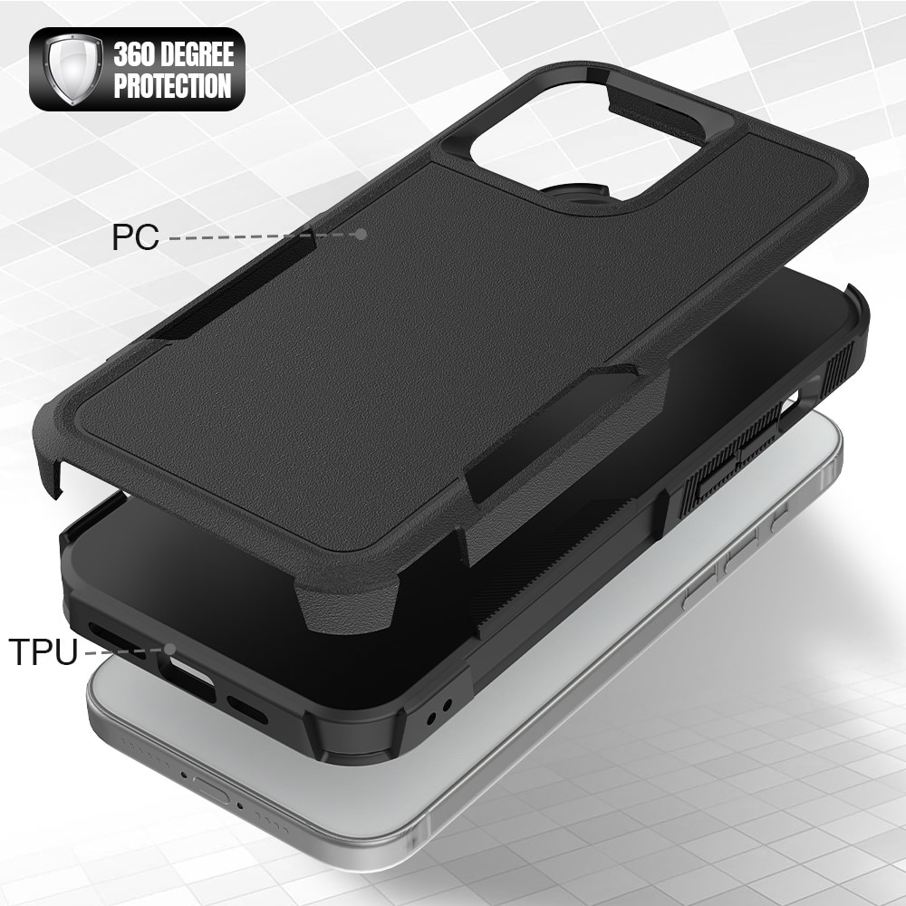 Off-road Hybridcover iPhone 15 Pro Max sort