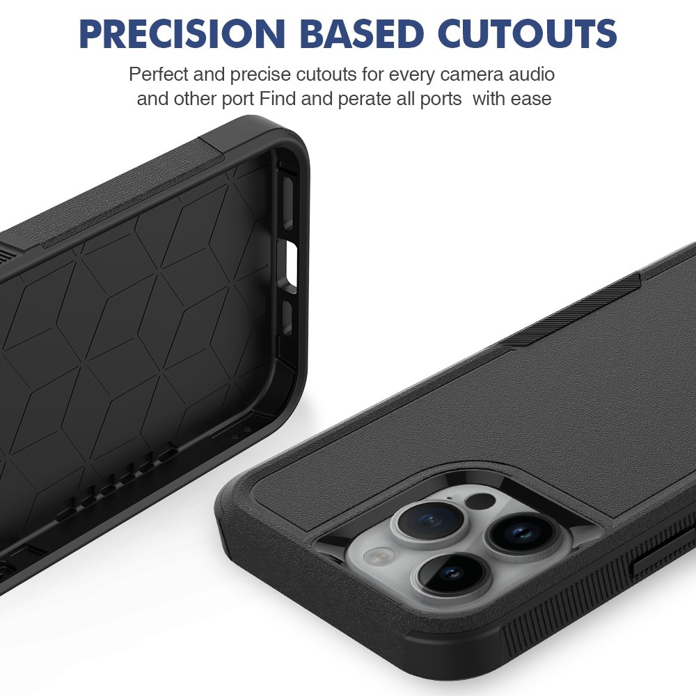 Off-road Hybridcover iPhone 15 Pro Max sort